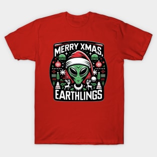 Alien Christmas T-Shirt